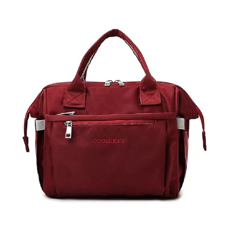 Winnies Diaper Backpack Cum Tote Bag Maternity Bag Cute & Stylish Mother Bag-Maroon