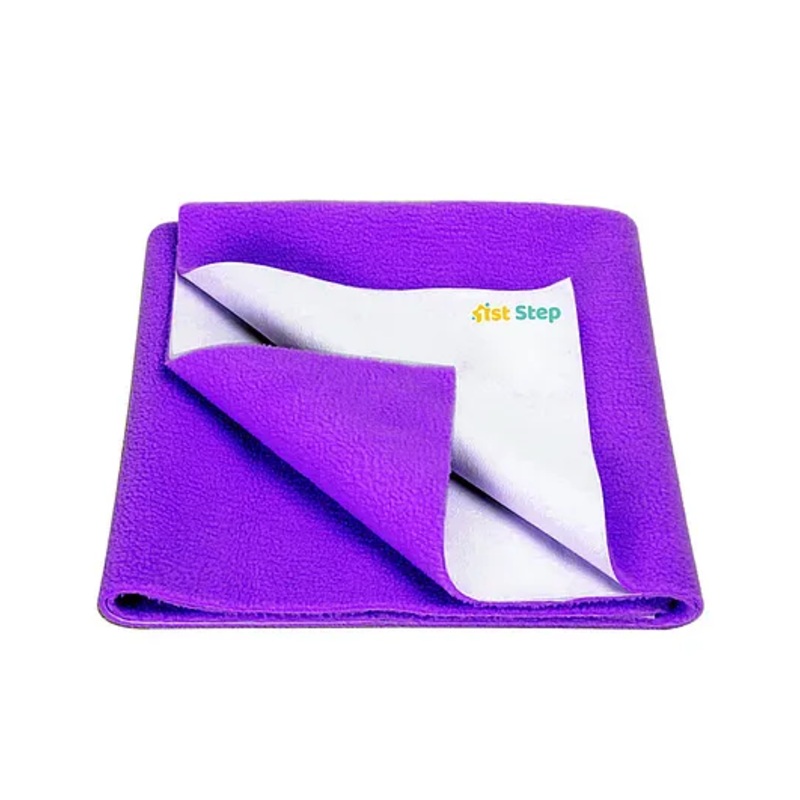 1st Step Supa Dry Extra Absorbent Dry Sheet Bed Protector Mattress Protector- Purple