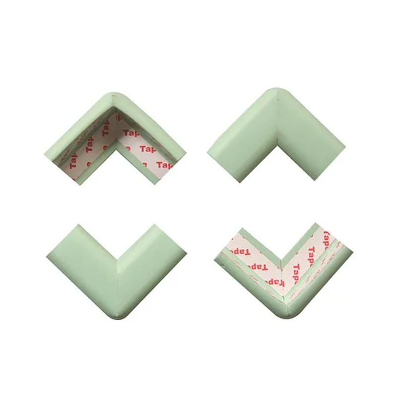 BabySafeHouse Furniture and Table Corner Edge Guards Pack of 4 - Light Green
