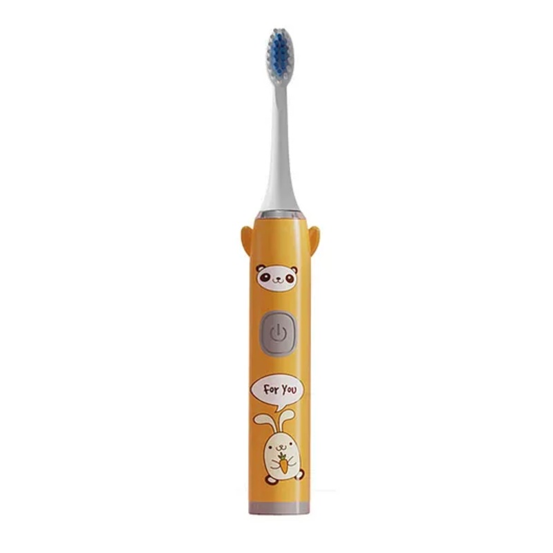 Domenico Soft Bristles Electronic Battery Powered Toothbrush - Orange Design May Vary