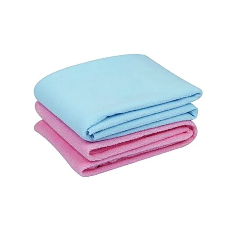 Elementary Smart Dry Waterproof Medium Bed Protector Sheet Pack of 2 - Blue & Pink