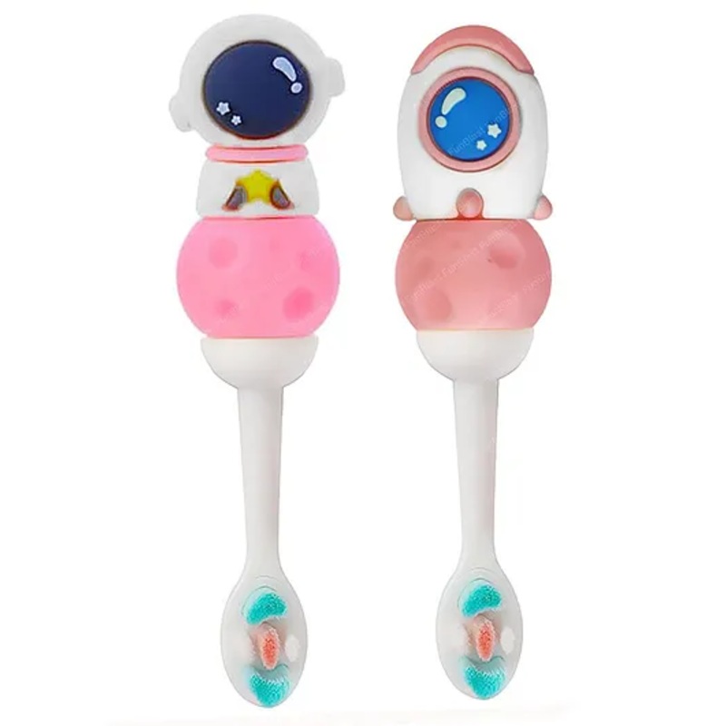 FunBlast Astronaut Design Toothbrush for Kids - 2 Pcs Random Design