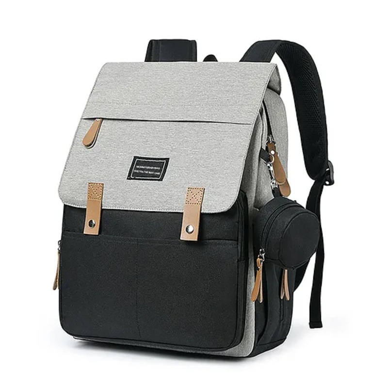 House of Quirk Baby Diaper Bag With Pacifier Case - Multicolor