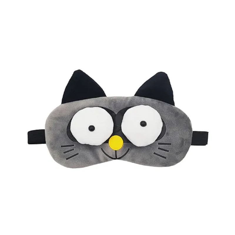 Jenna Cute 3D Cat Grey Sleeping Eye Shade Mask Cover - Grey