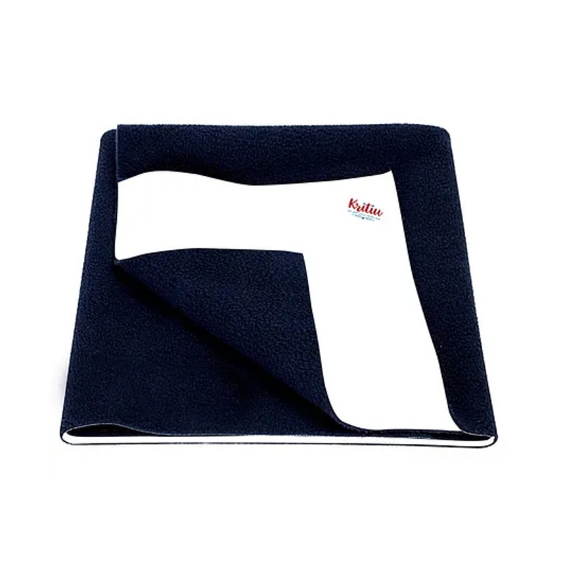 Kritiu Baby Smart Dry Bed Protector Sheet Small Navy Blue