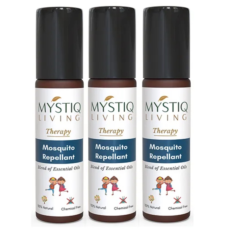 Mystiq Living Mosquito Repellant Roll On (Fabric Roll On) for Baby Kids Adult Chemical free & Herbal Mosquito repellants roll on -30 ml