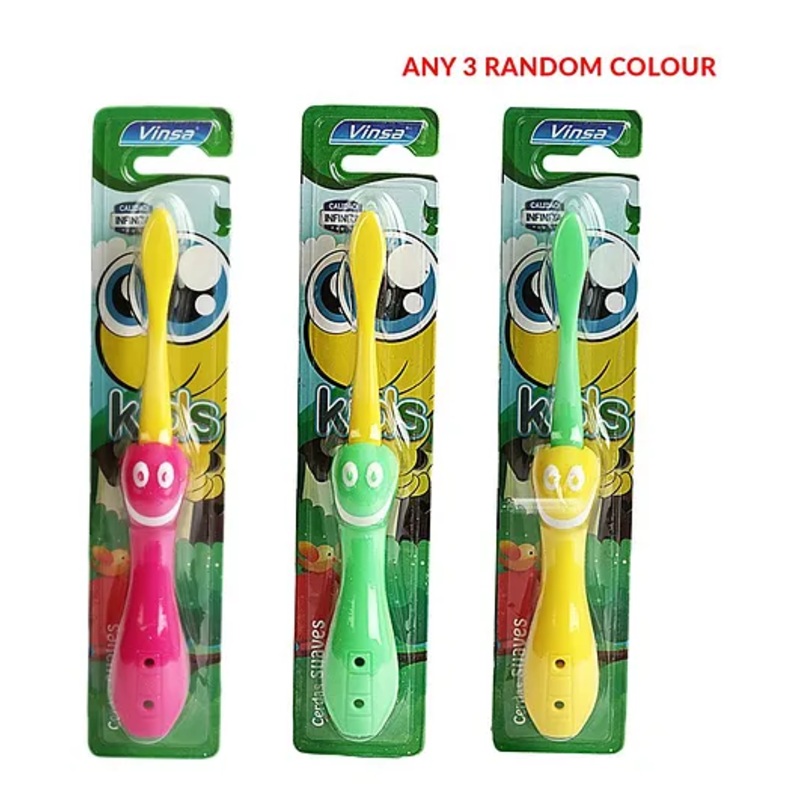 PASSION PETALS Smile Design Foldable Toothbrush Pack Of 3 (Colour May Vary)