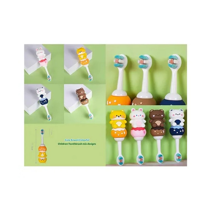 Sanjary cute microfibre soft toothbrush for kids color design may vary