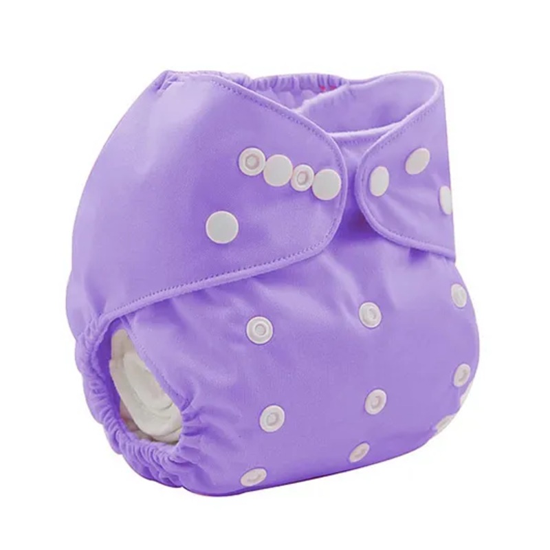 Sparkle Joy Washable & Reusable Cloth Diaper Pocket Without Inserts - Purple