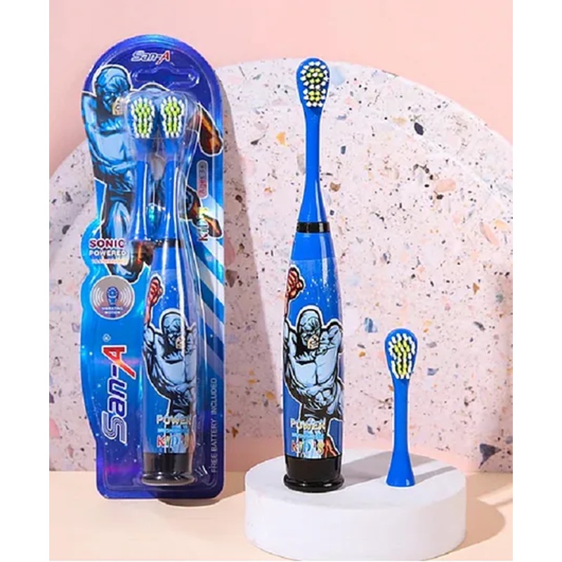 TERA 13 Extra Soft Electric Battery Powered Toothbrush for Boys,Blue-1Pcs