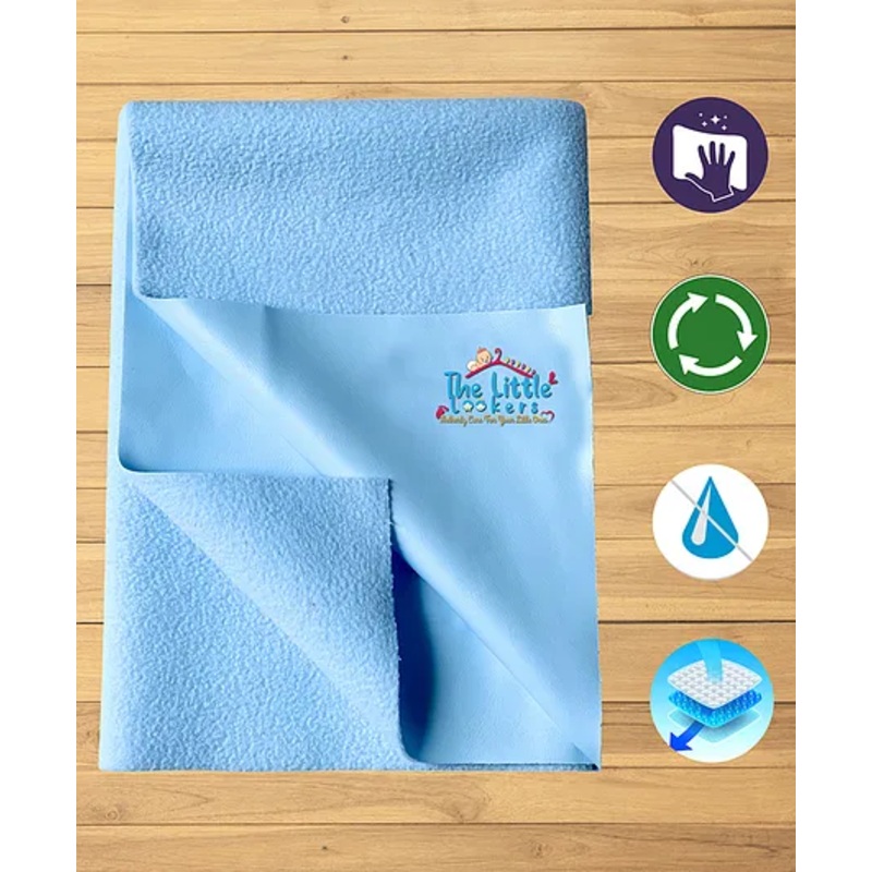 The Little Lookers Baby Dry Sheet Medium - Sky Blue
