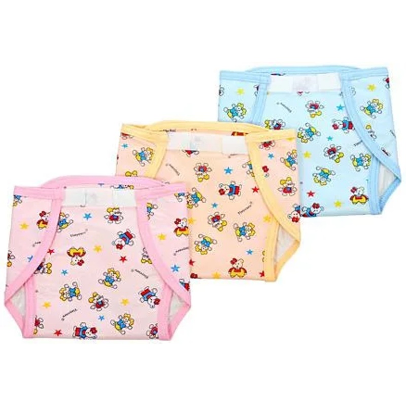 Tinycare Waterproof Nappy Small Set of 3 (Color May Vary)