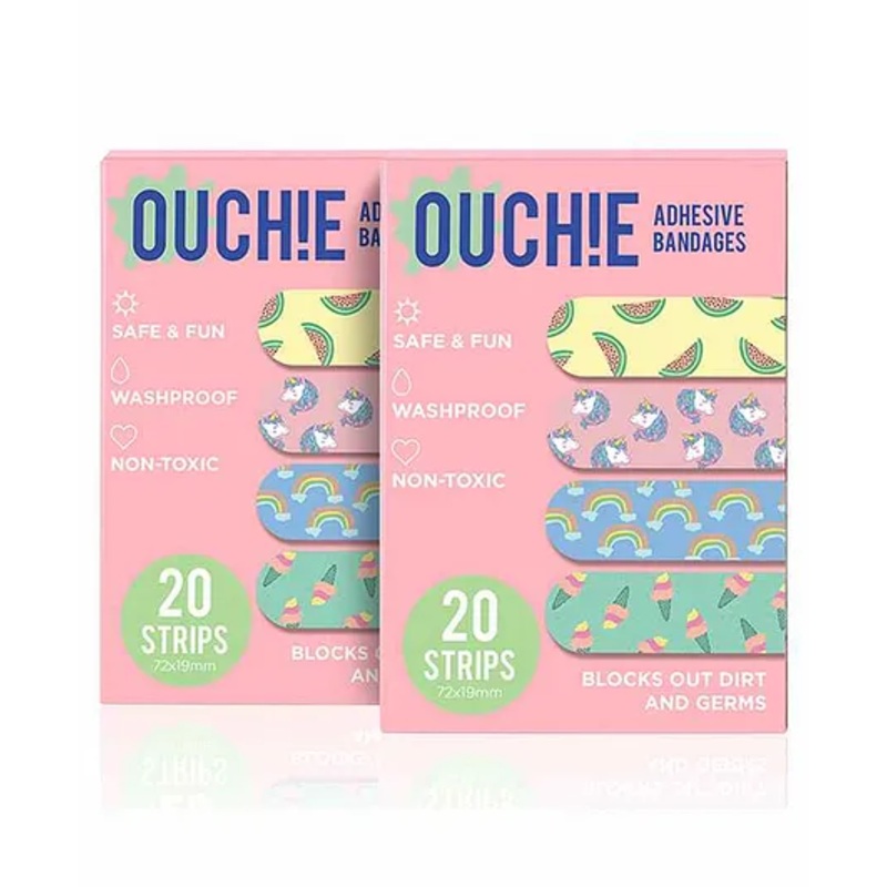 Aya Papaya Ouchie Adhesive Bandages Pack Of 2 - 40 Strips