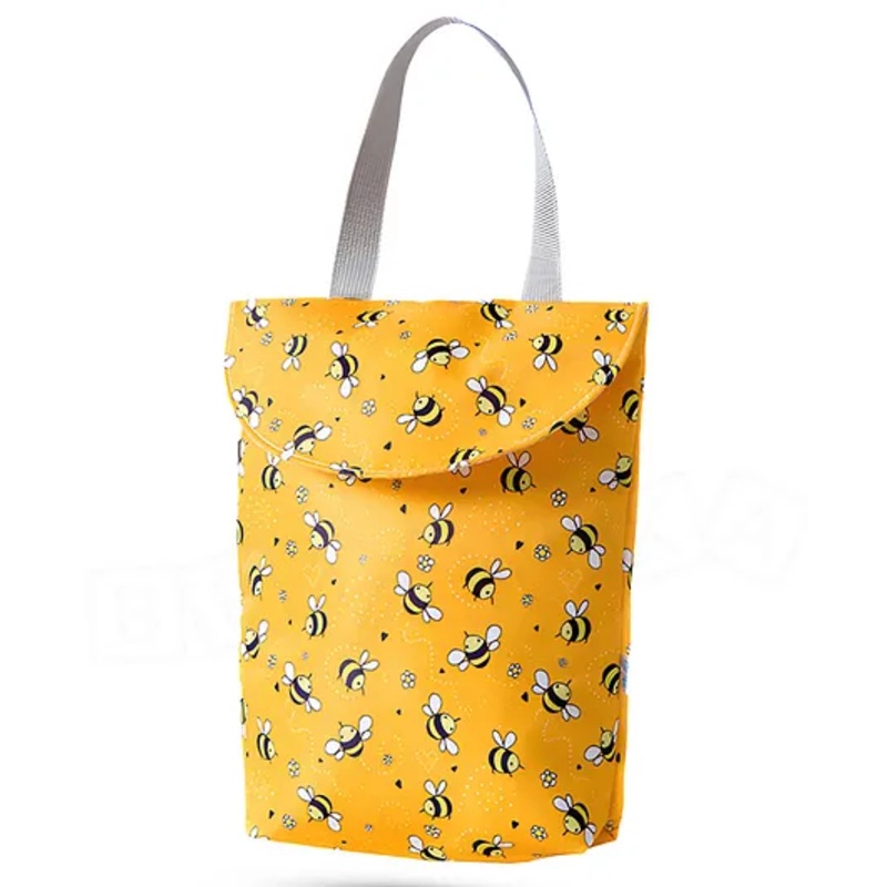 Bembika Diaper Bags For Mom And Dad Kids Diaper Bags For Travel Backpack With Small Bottle Pouch Honey Bee - Yellow