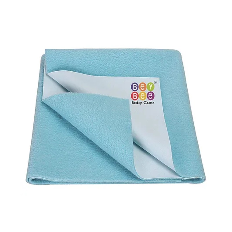 BeyBee Cotton Baby Bed Protecting Mat Large - Sea Blue