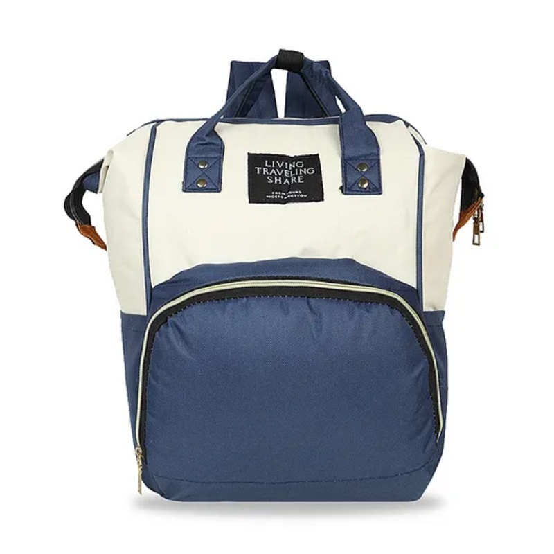 Chinmay Kids Baby Diaper Backpack for New Born - Blue & White