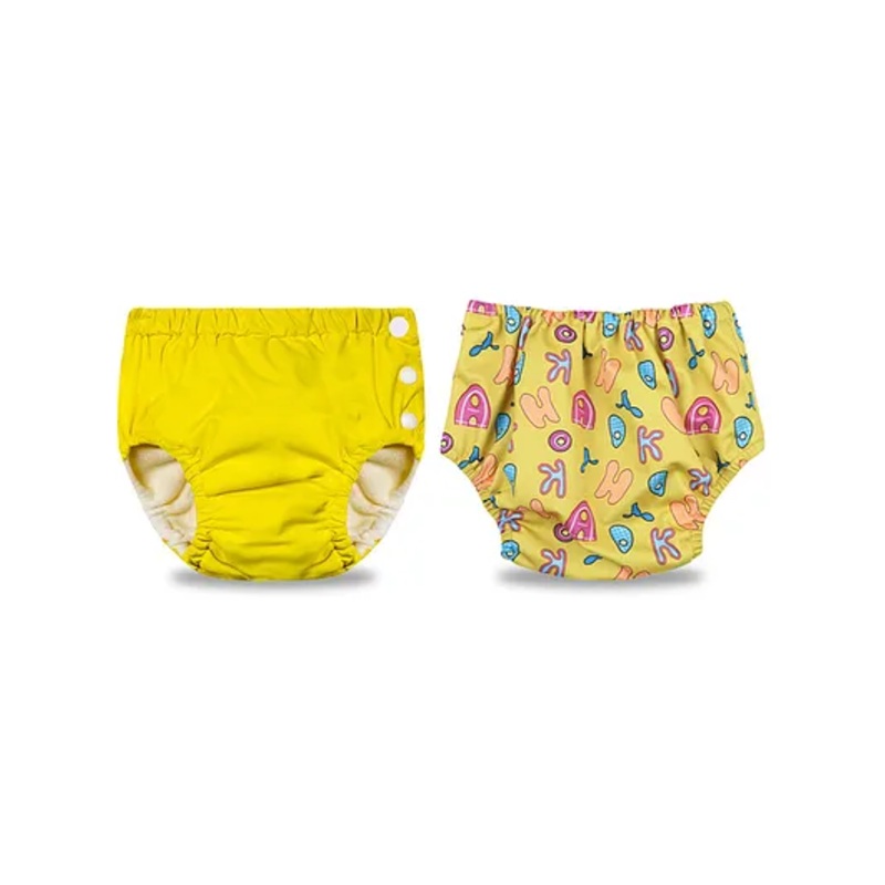 Chinmay Kids Reusable Swimwear Diapers Pack of 2 - Yellow