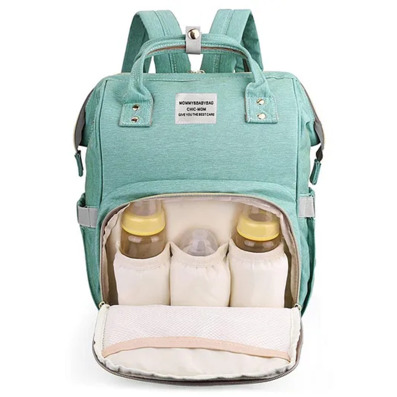 House of Quirk Diaper Bag Maternity Backpack -  Green