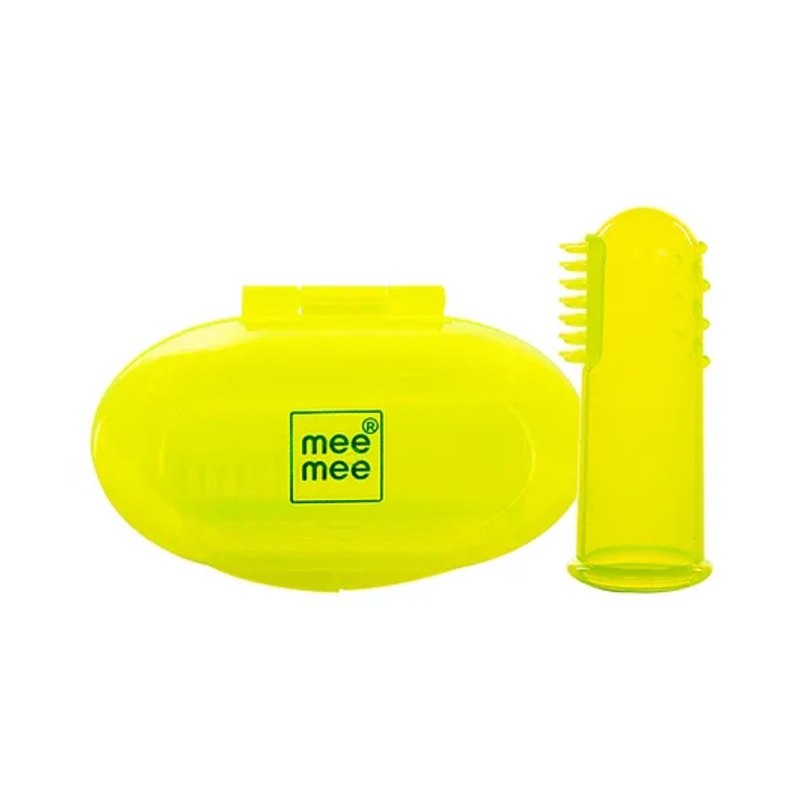 Mee Mee Tooth & Gum Cleaning Finger Brush (Color May Vary)