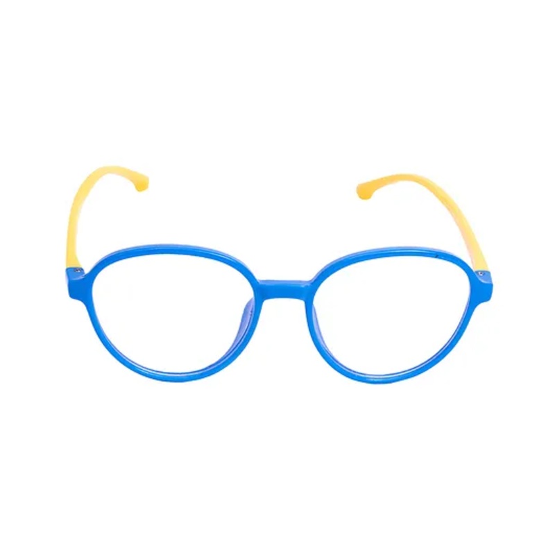 Spiky Silica Gel Oval Blue Block Frame - Blue