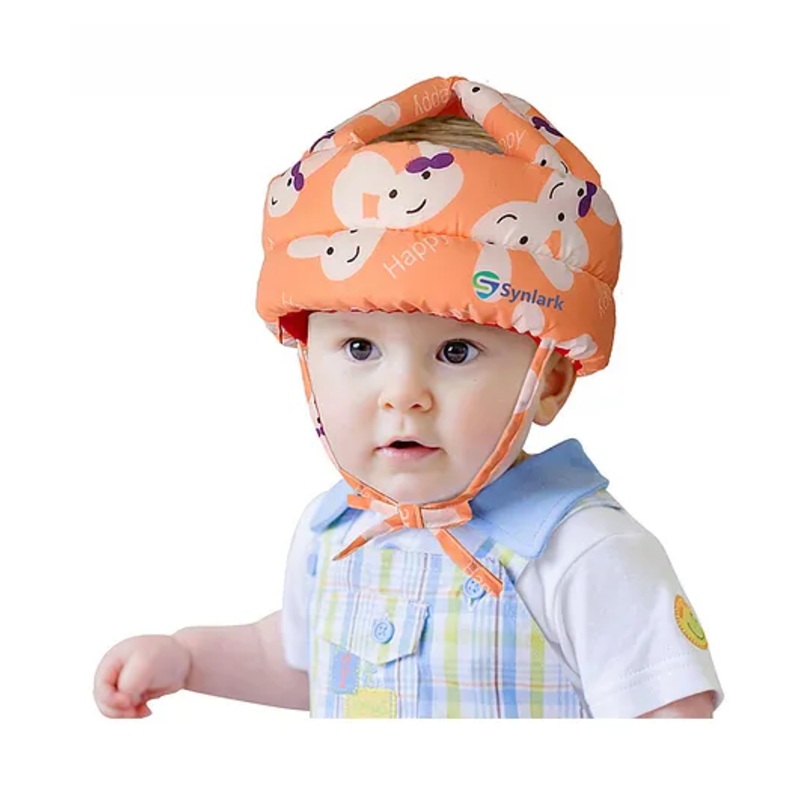 Synlark Baby Safety Helmet Adjustable Size Baby Learn to Walk - Peach