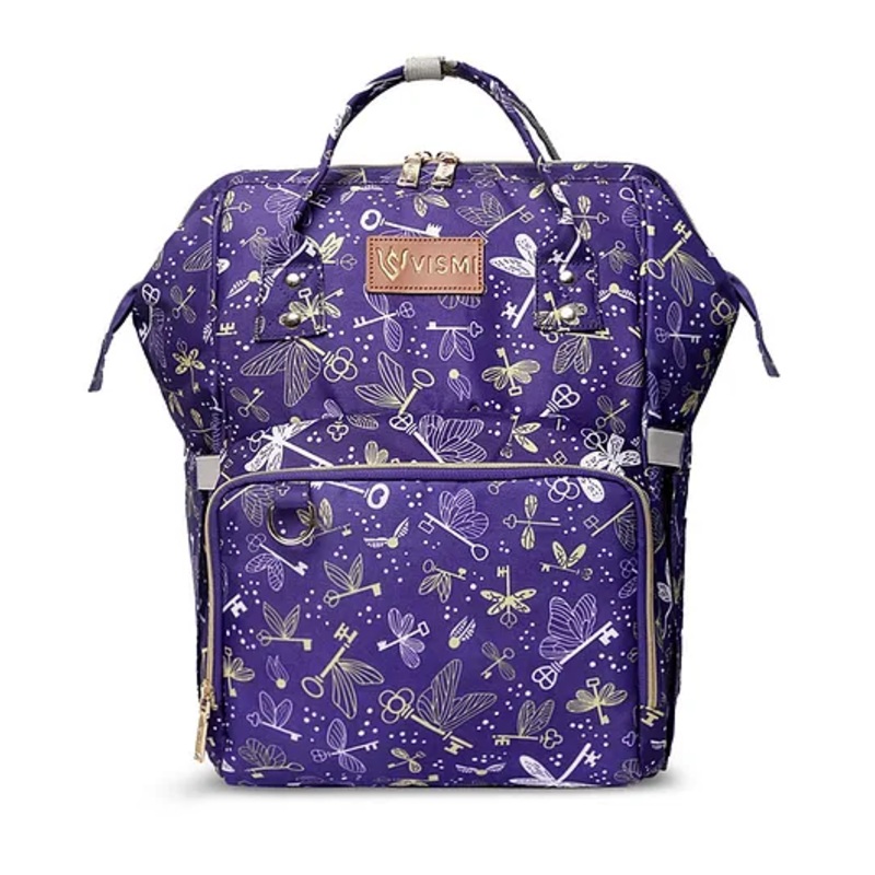 VISMIINTREND Diaper Bag Backpack-Baby Diaper Bags with Changing Station for Mom - Flying Keys