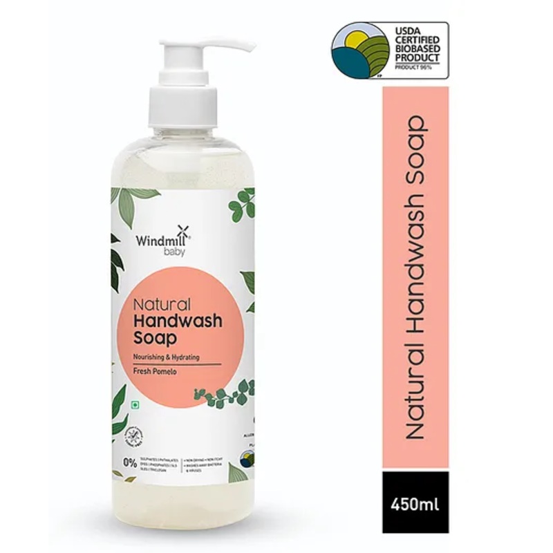 Windmill Baby Natural Fresh Pomelo Handwash Liquid Soap - 450 ml