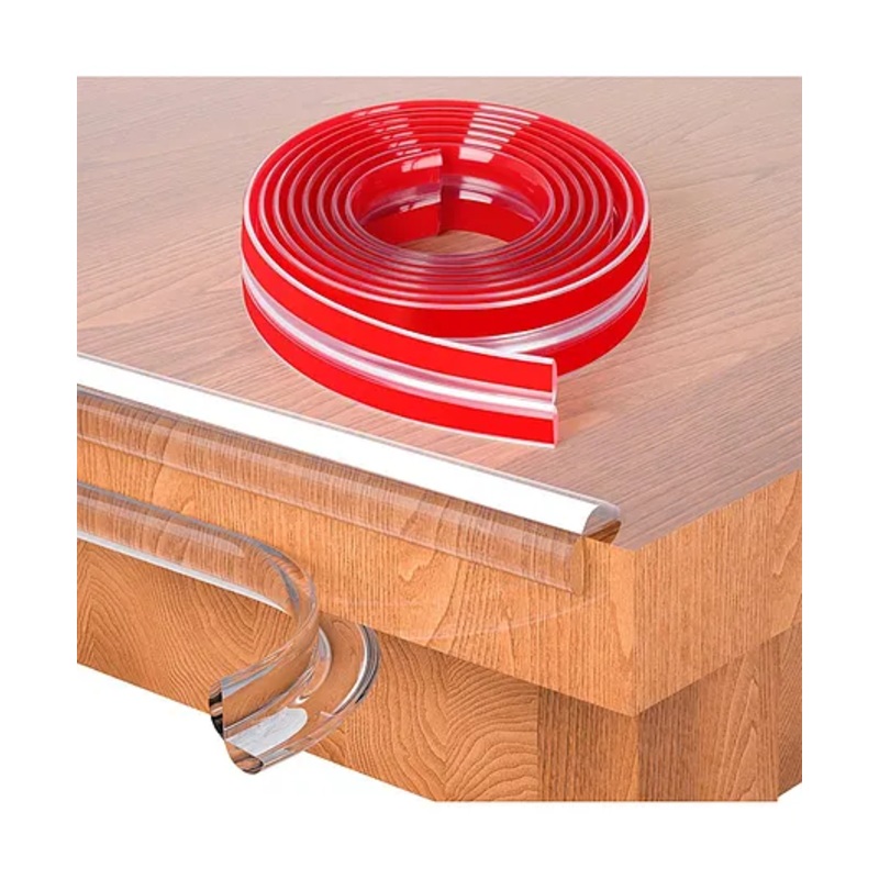 BabyGo 1 PCS Baby Edge Protector Strip Childproof Guards, Safety Bumper for Furniture, Desk, Crib, Gate, Bed, Wall - Soft Silicone Babyproofing Cover (1 Meter)