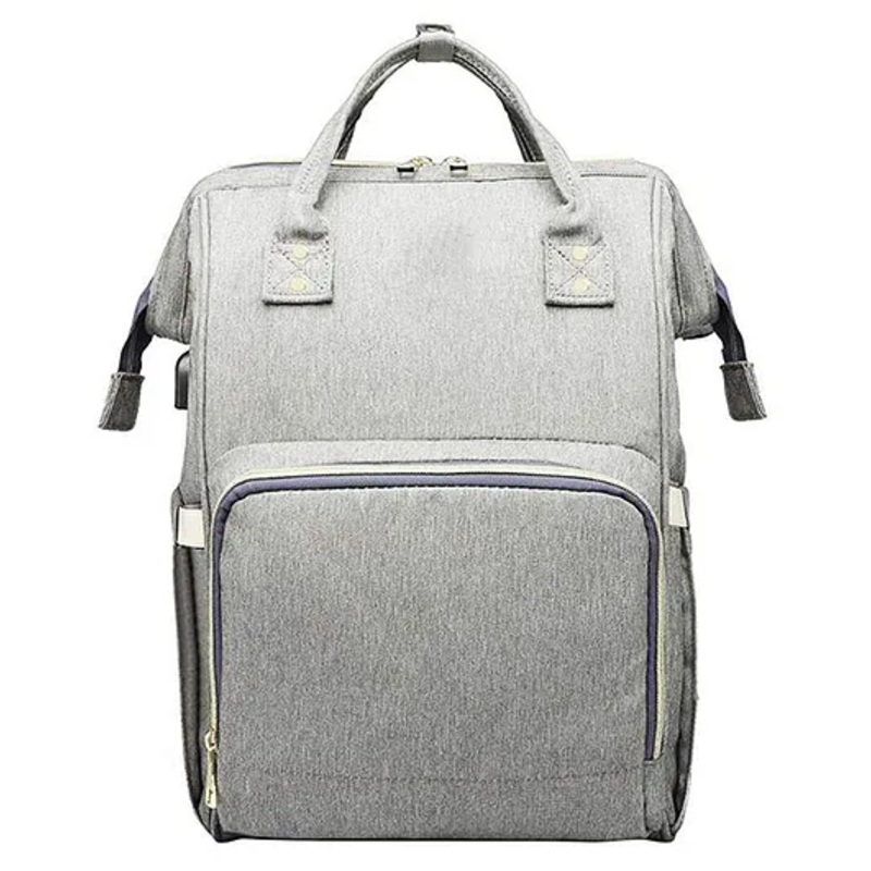 House of Quirk Diaper Bag Maternity Backpack -  Light Grey