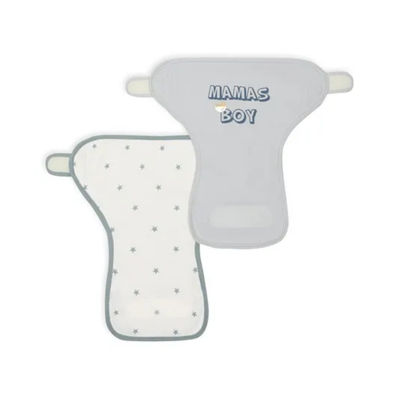 Mi Arcus Printed Adjustable Reuseable Diaper Cover for  0-3 M Pack of 2 - Grey
