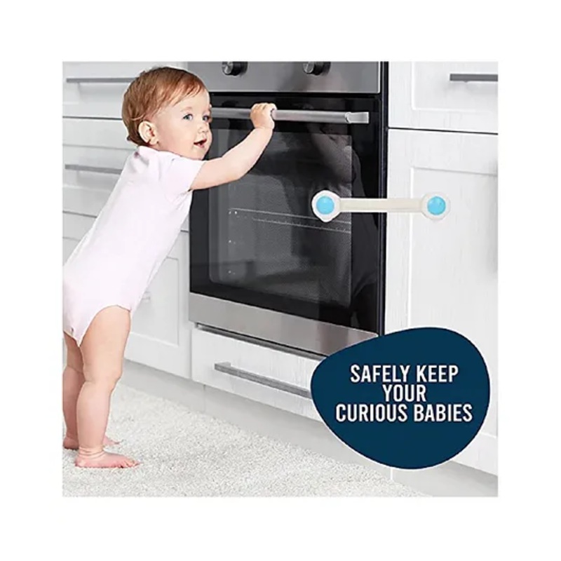 MIHAR ESSENTIALS  Baby Safety Locks With Adjustable Straps Pack of 4 - (Colour May Vary)