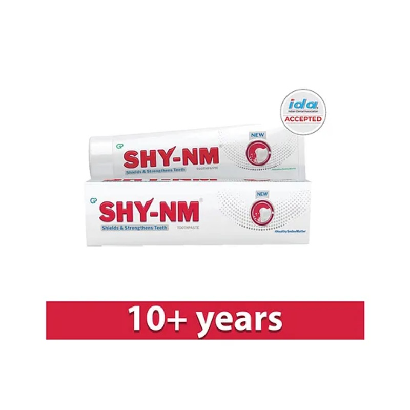 SHY-NM Toothpaste | SLS free Parabens free and Vegan friendly | Fresh Mint Flavour (Pack of 1) 100 g