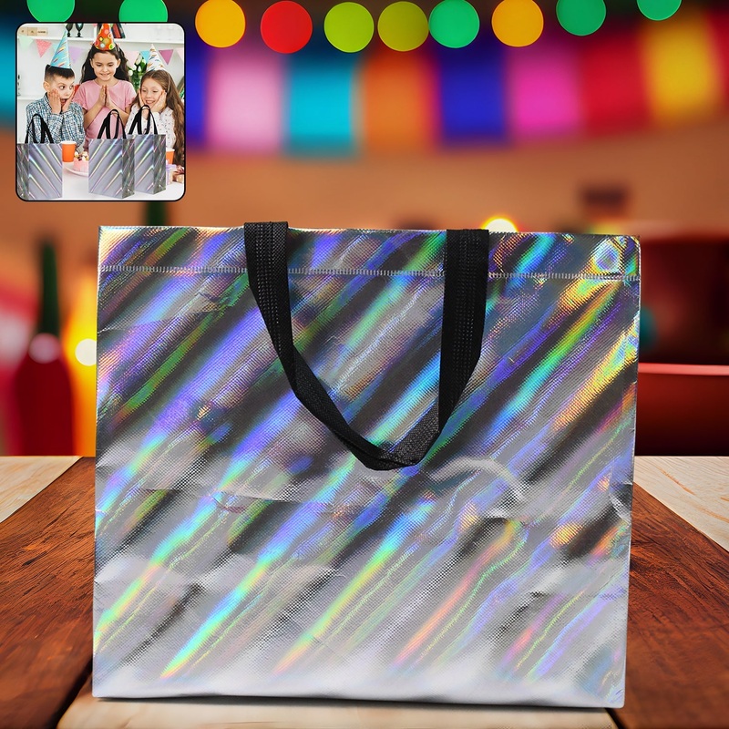 Birthday Gift Bag, Reusable Party Gift Bags (1 Pc / Mix Design)