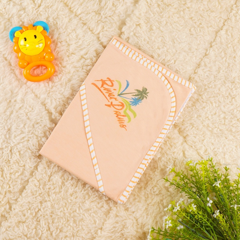 Little Star Baby Hooded Wrapping Sheet River Orange