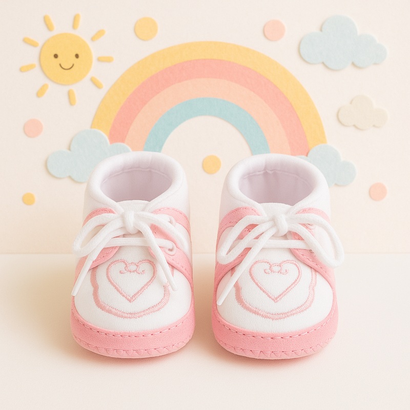 Baby Booties Pink (0-6 Months) - Sunshine
