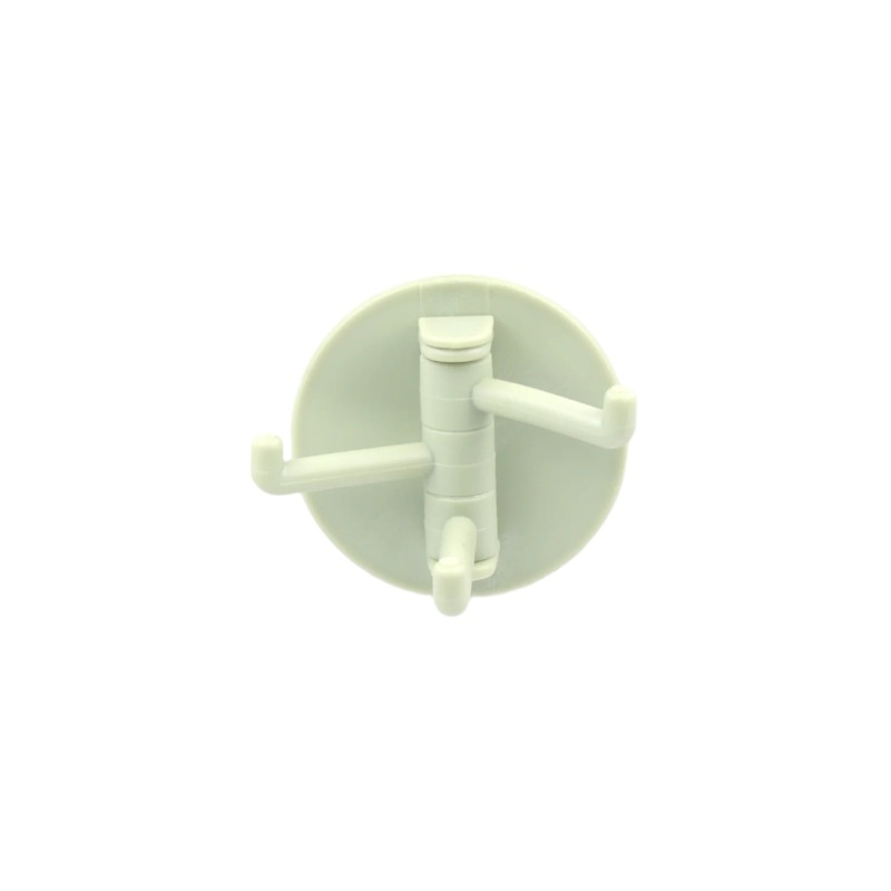 180 Rotating Punch-Free 3-Hook Sticky Hook  1 Pc