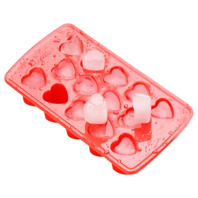 Plastic Heart Shape Ice Cube Tray
