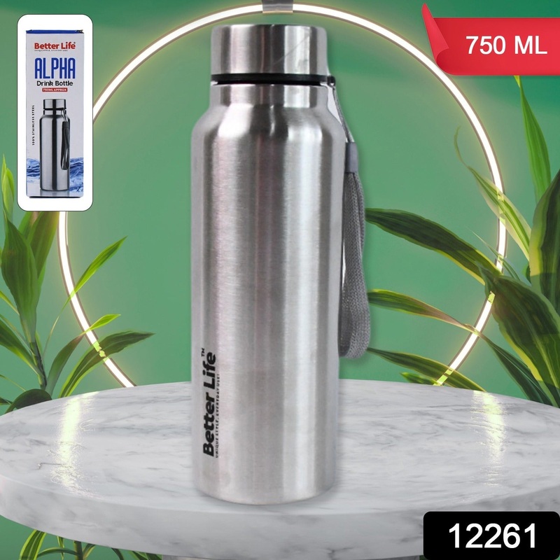 Stainless Steel Double Wall Vacuum-Insulated Drink Water Bottle (750 ML)