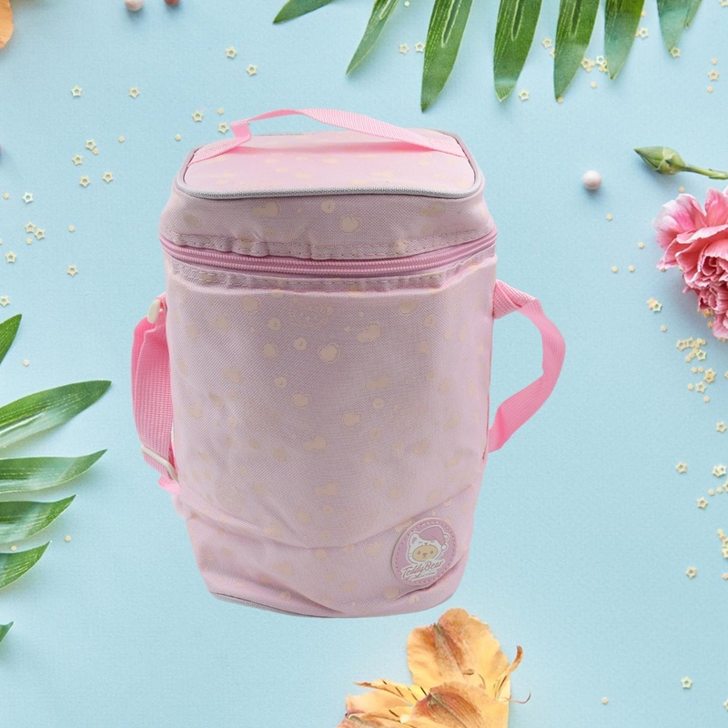 Cute Animal Zip Lunch Bag with Adjustable Strap  Reusable & Durable (1 Pc)