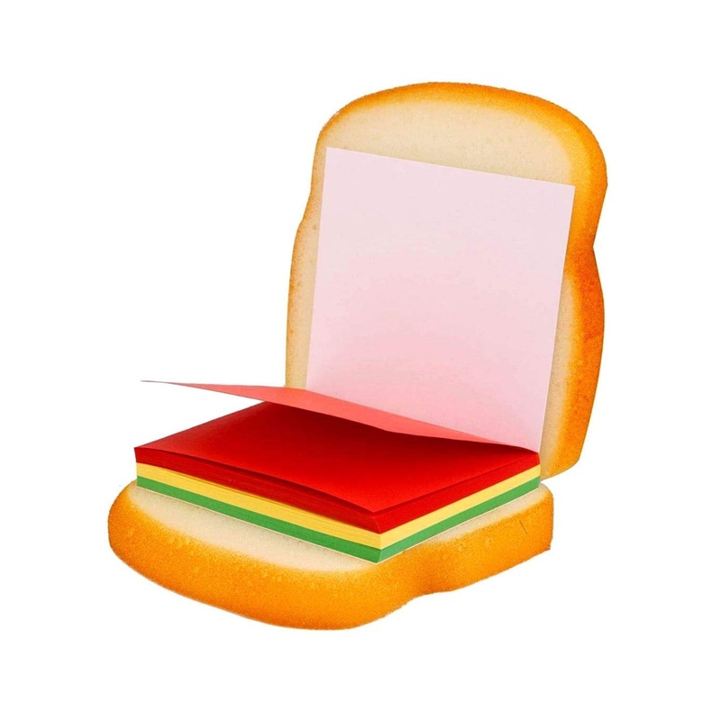 Sandwich Shaped Notepad  /  Sticky Notes  /  Memo Pads, Unique Mini Notes (Multicolor)
