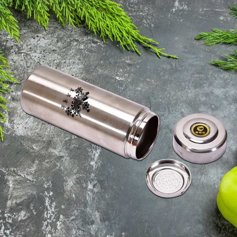 Stainless Steel Sipper Water Bottle for Home Fridge Office Travel Gym Sports School Kids 500ml