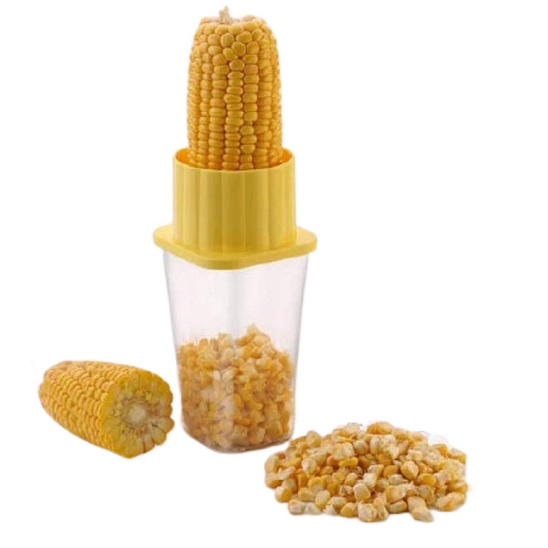 Multi Use Plastic Corn Stripper Cob Remover Bowl