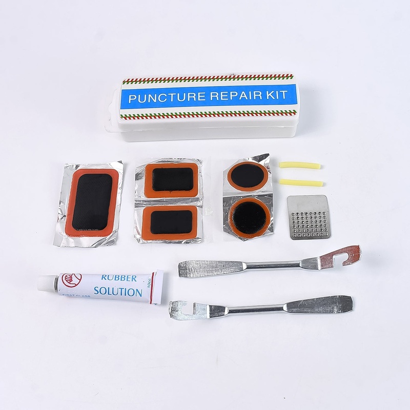 Bicycle Tire Repair Kit Puncture Repair Set with Adhesive Portable Tools