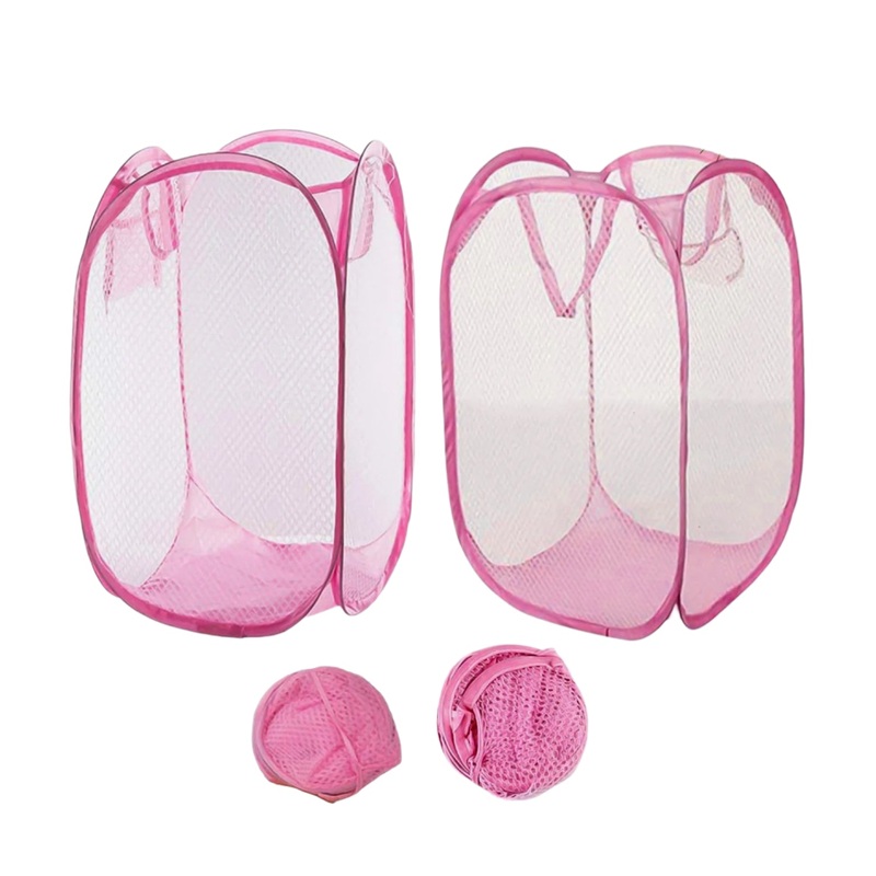 Laundry Baskets Mesh Laundry Bag (2 Pc Set)