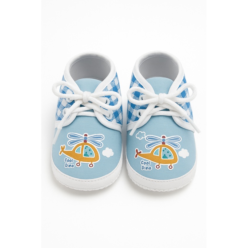 Newborn Baby Booties Copter Blue - Sunshine
