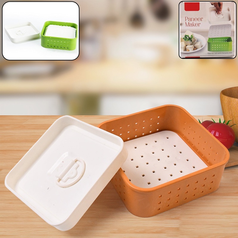 Square Shape Paneer Maker with Lid, Tofu & Sprouts Mould