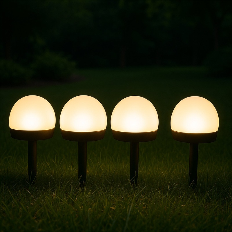Dome Solar Garden Light Set (4 Pc)