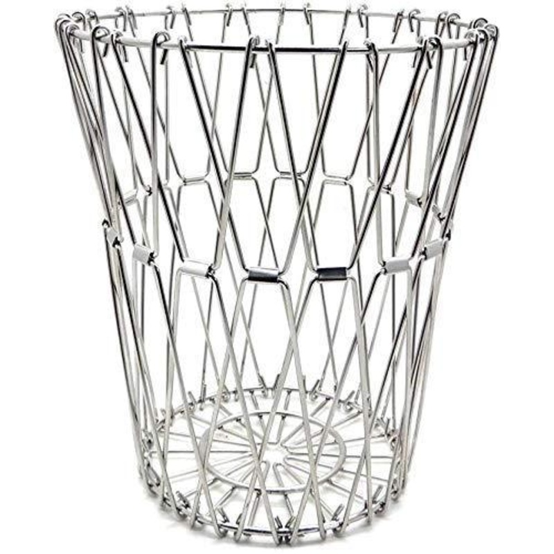 Multipurpose Fruit Basket Stainless Steel Wire Bowl Foldable Basket for Vegetable  /  Fruits  /  Dining
