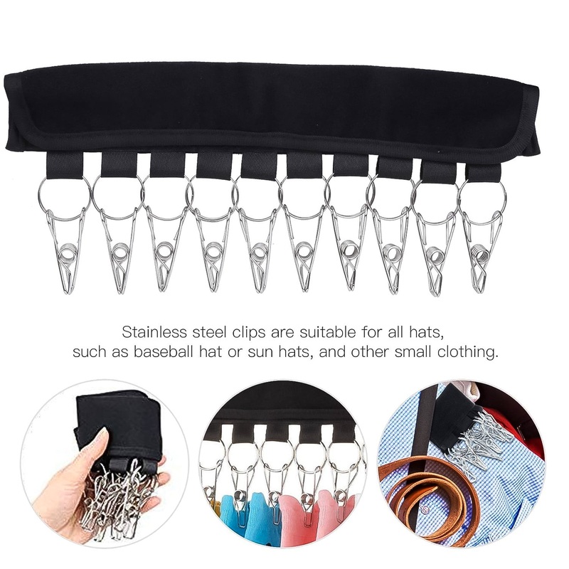 10 Clip Folding Clothes Hanger (1 Pc)