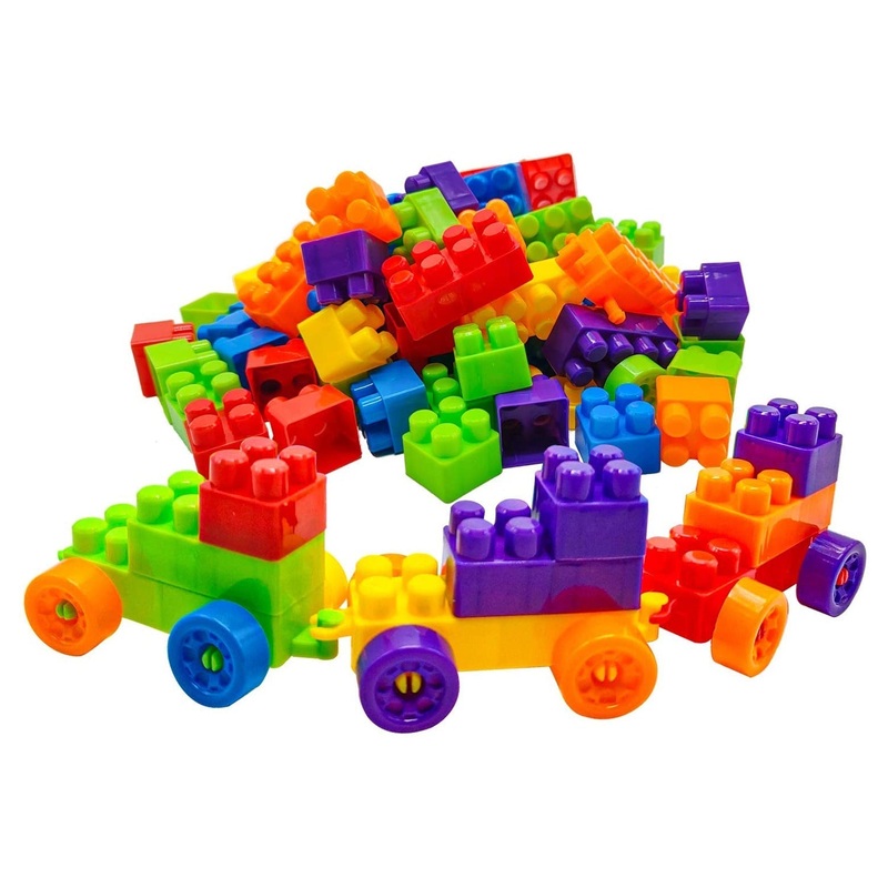 Multicolor Kids' Block Set for Fun & Learning (60 Pieces)
